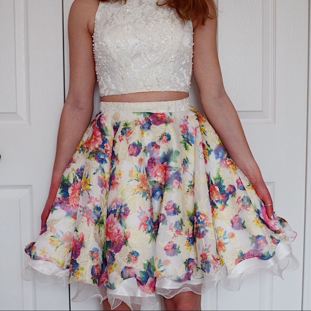lace and flower narianna dress